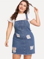 Salopete plus size jeans