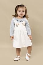 Salopete Veludo com Body Amada