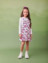 Salopeti com blusa Hellokitty infantil Momi
