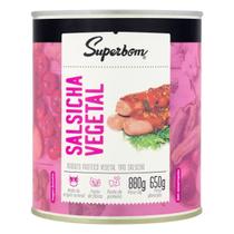Salsicha Vegetal Superbom Lata 650g Salsicha Vegetal Superbom Lata 650g