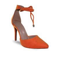 Salto Alto Scarpin Fino 10 Cm Com Amarração Ajustável Casual Elegante