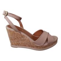 Salto Anabela Duas Tiras X Amarrar Perna LoLa Cortiça Nude Preto A099 Salto Anabela Duas Tiras X Amarrar Perna LoLa Cortiça Nude Preto A099