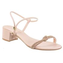 Salto Nude Salto Alto Sandalia Bloco Preto Envio Rapido