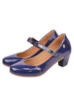 salto scarpin bico redondo verniz estilo boneca donna santa 40.003