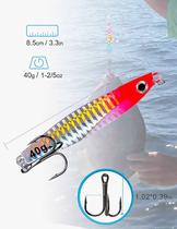 Saltwater Fishing Jigs Vertical Flat Jigging Lure, 6pcs Me