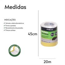 Salva Pintura Plastico Filme Mascaramento Antirespingo Atlas