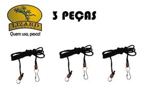 Salva Vara Lizard 1.20m - Kit 3 Peças - Cordão De Segurança