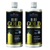 Salvatore Escova Blue Gold 2x1 Litro e Condicionador Salvatore Escova Blue Gold 2x1 Litro e Condicionador