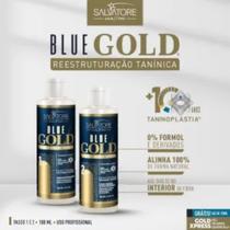 Salvatore kit blue gold 100ml passo 1 e 2 sache gold xpress