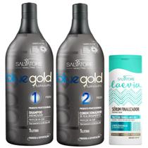 Salvatore KIT BLUE GOLD PREMIUM 1L PASSO 1 E 2 SERUM