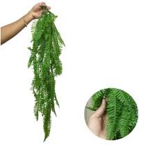 Samambaia Artificial Pendente Folhagem Verde Decorativo Sala