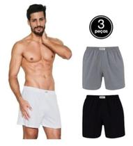 Samba Canção - Cuecas Para Relaxar - 100% Algodão - 3 Peças Tamanho P