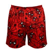 Samba Canção Masculino Adulto Personagem Super Heróis Shorts Dormir Elástico Pijama Verão