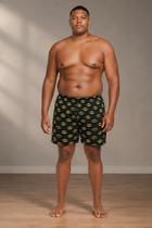 Samba Canção Masculino Plus Size Personagem Super Heróis Shorts Dormir Pijama Verão