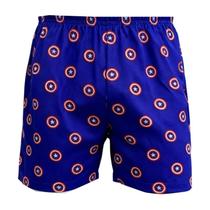 Samba Canção Masculino Plus Size Personagem Super Heróis Shorts Dormir Pijama Verão