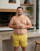 Samba Canção Short Pijama de Dormir Masculino Plus Size Estampado Personagens