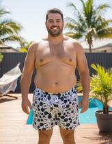 Samba Canção Short Pijama de Dormir Masculino Plus Size Estampado Personagens Samba Canção Short Pijama de Dormir Masculino Plus Size Estampado Personagens