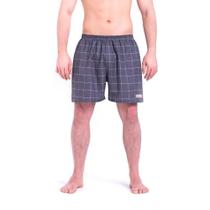 Samba Canção Viking - Xadrez Cinza Grid - Masculino