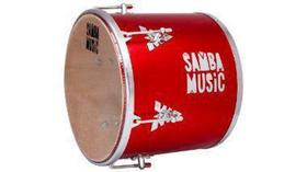 Samba Music Repique de Mão Madeira 30x12" Vermelho 906MMRD Samba Music Repique de Mão Madeira 30x12" Vermelho 906MMRD