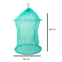 Samburá Guarda Peixe Tilápia Pesca Cesto Viveiro 60x30cm