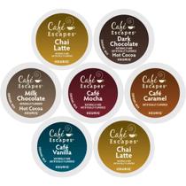 Sampler de Cápsulas de Café Cafe Escapes para Keurig - 24 Unidades