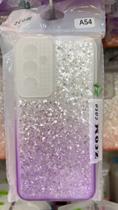 SAMSUNG A54 capa capinha transparente glitter brilho