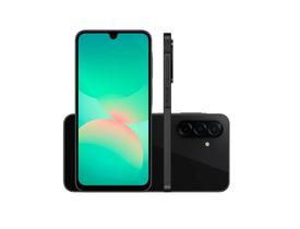 Samsung Celular Galaxy A26 5G 256GB, 8GB RAM, Câmera Tripla de 50MP, IP67,NFC (Preto)