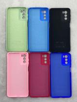 Samsung Galaxy A02s Capa cores Case Aveludada Silicone Cover