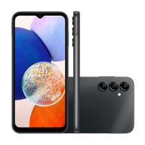 Samsung Galaxy A14 4G 128GB Preto 4GB RAM Tela Infinita 6,6 Câmera Tripla 50MP Bateria 5000mAh Dual Chip Samsung Galaxy A14 4G 128GB Preto 4GB RAM Tela Infinita 6,6 Câmera Tripla 50MP Bateria 5000mAh Dual Chip