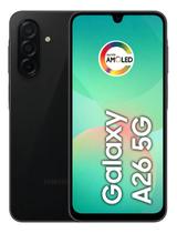 Samsung Galaxy A26 5G 128GB 6GB RAM Preto Dual Chip Tela Super AMOLED 50MP NFC Original Lacrado Com Nota Fiscal