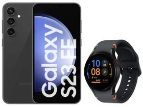 Samsung Galaxy S23 FE 5G 256GB + Smartwatch - Watch FE 40mm Preto 16GB Bluetooth