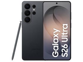 Samsung Galaxy S26 Ultra 5G 256GB Galaxy AI Preto 6,9" 12GB RAM Câm. Quádrupla 200+50+10+50MP Bateria 5000mAh Dual Chip Samsung Galaxy S26 Ultra 5G 256GB Galaxy AI Preto 6,9" 12GB RAM Câm. Quádrupla 200+50+10+50MP Bateria 5000mAh Dual Chip