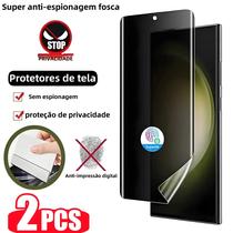 Samsung Galaxy S9 S10 S20 S21 S22 S23 Nota 10 20 Protetor De Tela De Filme Hydroge Anti-espião 2
