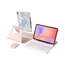 Samsung Galaxy Tab S10 Lite FE S9 FE S9 360 graus Capa De Teclado Acrílica Magnética Rotativa