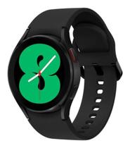 Samsung Galaxy Watch4 (Bluetooth) 1.2" caixa 40mm de alumínio black, pulseira black de fluoroelastómero SM-R860