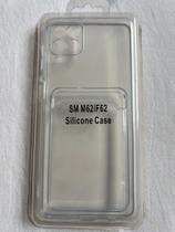 Samsung M62 capa protetora de silicone TPU transparente porta cartão