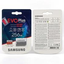 Samsung MicroSDXC EVO Plus 256GB - Leitura até 100MB/s