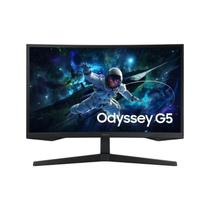 Samsung monitor gamer odyssey g5 qhd 27 led va 5mprt 165hz, dp hdmi, preto