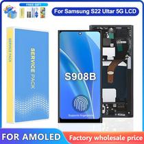 Samsung S22 Ultra 5G LCD Screen Digitizer Assembly AMOLED Frame Compatível Com S908B S908U S908N - sinmaytai