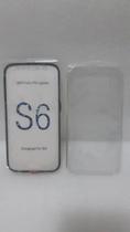 SAMSUNG S6 Capa 360 Graus Capinha Case Transparente Anti Impacto Frente e Verso