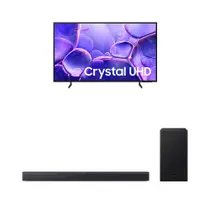 Samsung Smart TV 43" UHD 4K U8100F + Soundbar Samsung HW-B450F Samsung Smart TV 43" UHD 4K U8100F + Soundbar Samsung HW-B450F