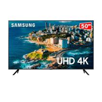 Samsung Smart TV 50" UHD 4K 50CU7700, Processador Crystal 4K, Gaming Hub Preto