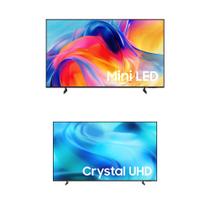 Samsung Smart TV 55" MiniLED 4K M75H + Samsung Smart TV 50" Crystal UHD 4K U8000H Samsung Smart TV 55" MiniLED 4K M75H + Samsung Smart TV 50" Crystal UHD 4K U8000H