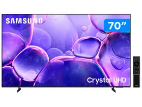 Samsung Smart TV 70" Crystal UHD 4K U8500F 2025, Xbox Cloud Gaming, Canais Gratuitos, 7 Anos de Atualização, AI Energy Mode, Alexa integrada