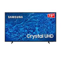 Samsung Smart TV 75" Crystal 75BU8000 UHD 4K, Painel Dynamic Crystal Color