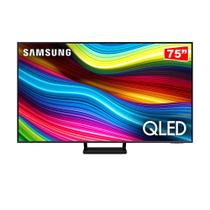 Samsung Smart TV 75" QLED 4K Modo Game 75Q70C, Processador IA, Som em Movimento Virtual Preto