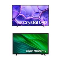 Samsung Smart TV 85" UHD 4K + Samsung Smart Monitor TV 32" HD