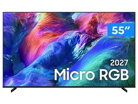 Samsung Vision AI TV 55 Micro RGB 4K R85H 26/2027, Tecnologia Micro RGB, 100 Volume de Cores BT.2020