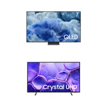 Samsung Vision AI TV 55" QLED Ultra 4K Q8F + Samsung Smart TV 50" UHD 4K U8100F Samsung Vision AI TV 55" QLED Ultra 4K Q8F + Samsung Smart TV 50" UHD 4K U8100F