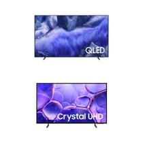 Samsung Vision AI TV 75" QLED Ultra 4K QEF1 + Samsung Smart TV 50" UHD 4K U8100F